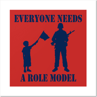 Everyone Needs A Role Model (navy) Posters and Art